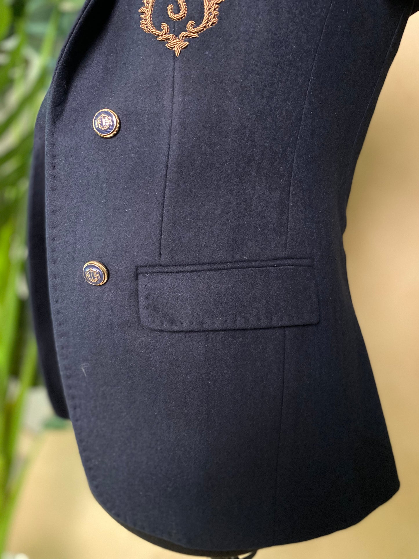 Navy Blue Open Blazer