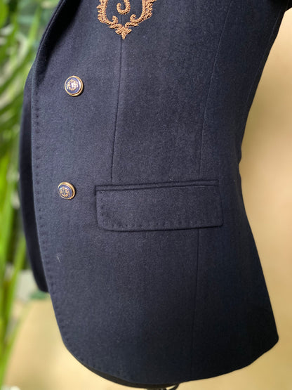 Navy Blue Open Blazer