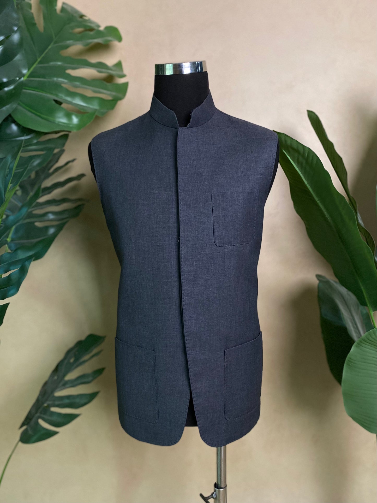 Plain Black Waistcoat
