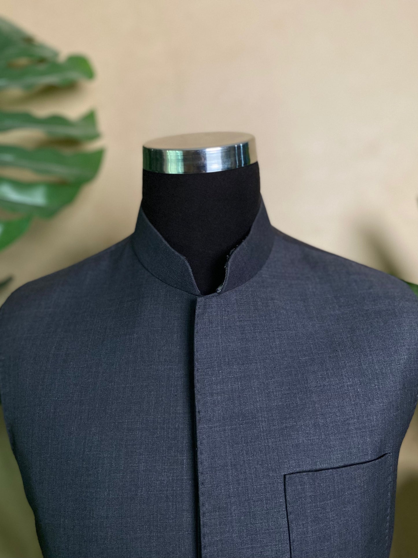 Plain Black Waistcoat