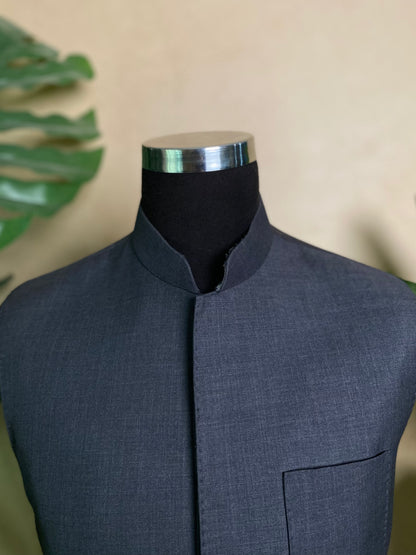 Plain Black Waistcoat