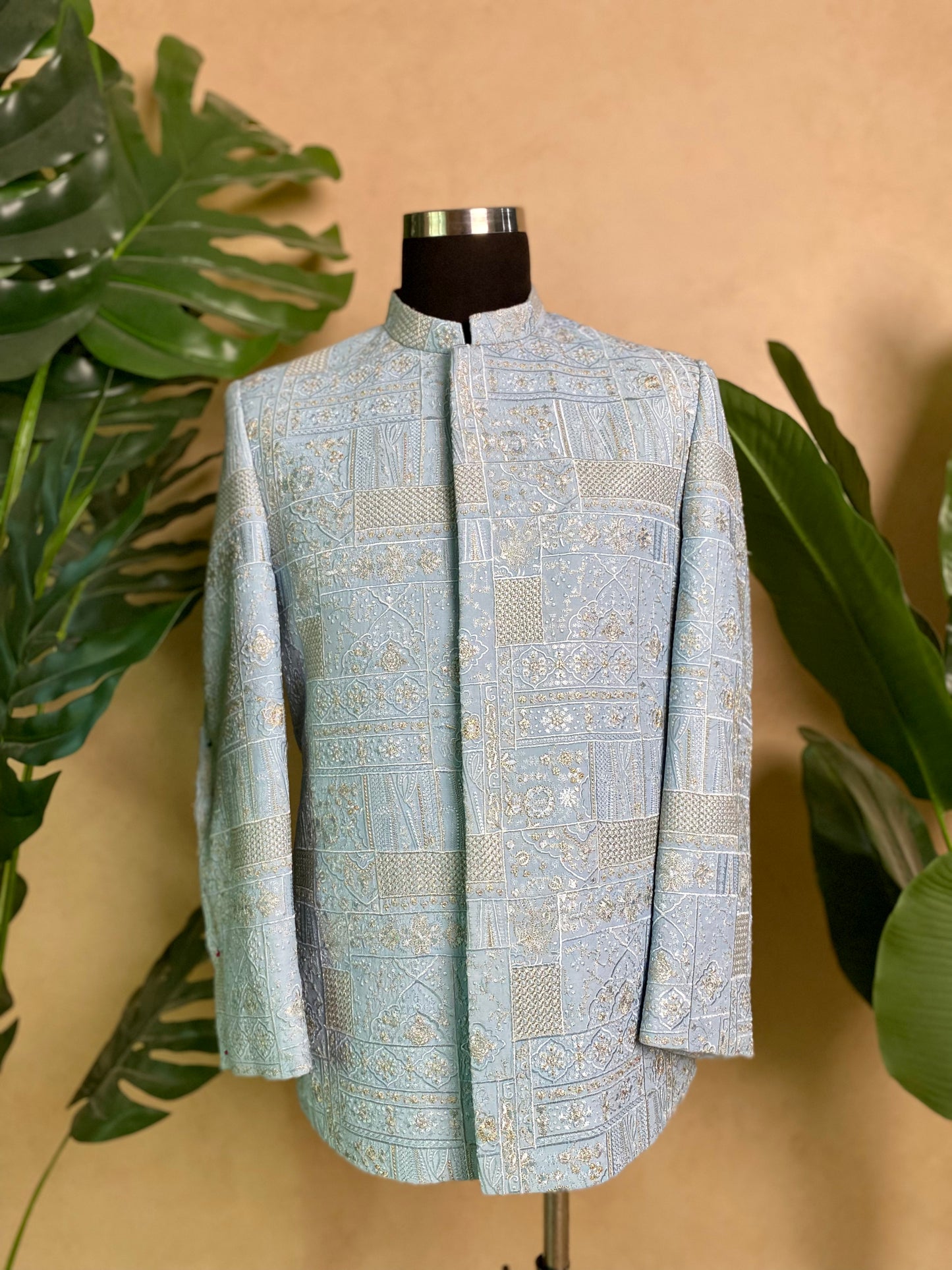 Royal Sepia - Ice Blue Prince Coat