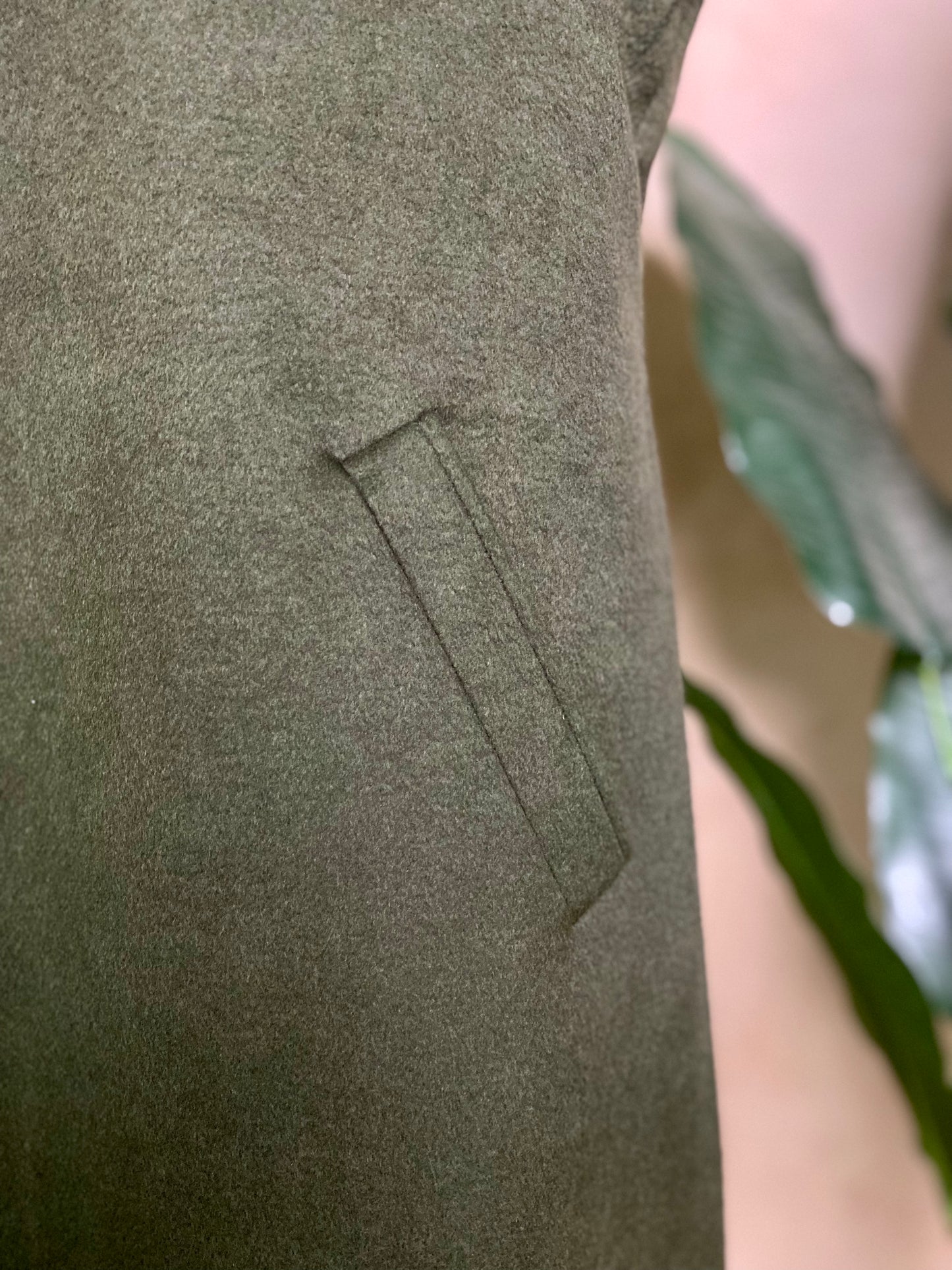 Royal Glamour - Olive Green Long Coat