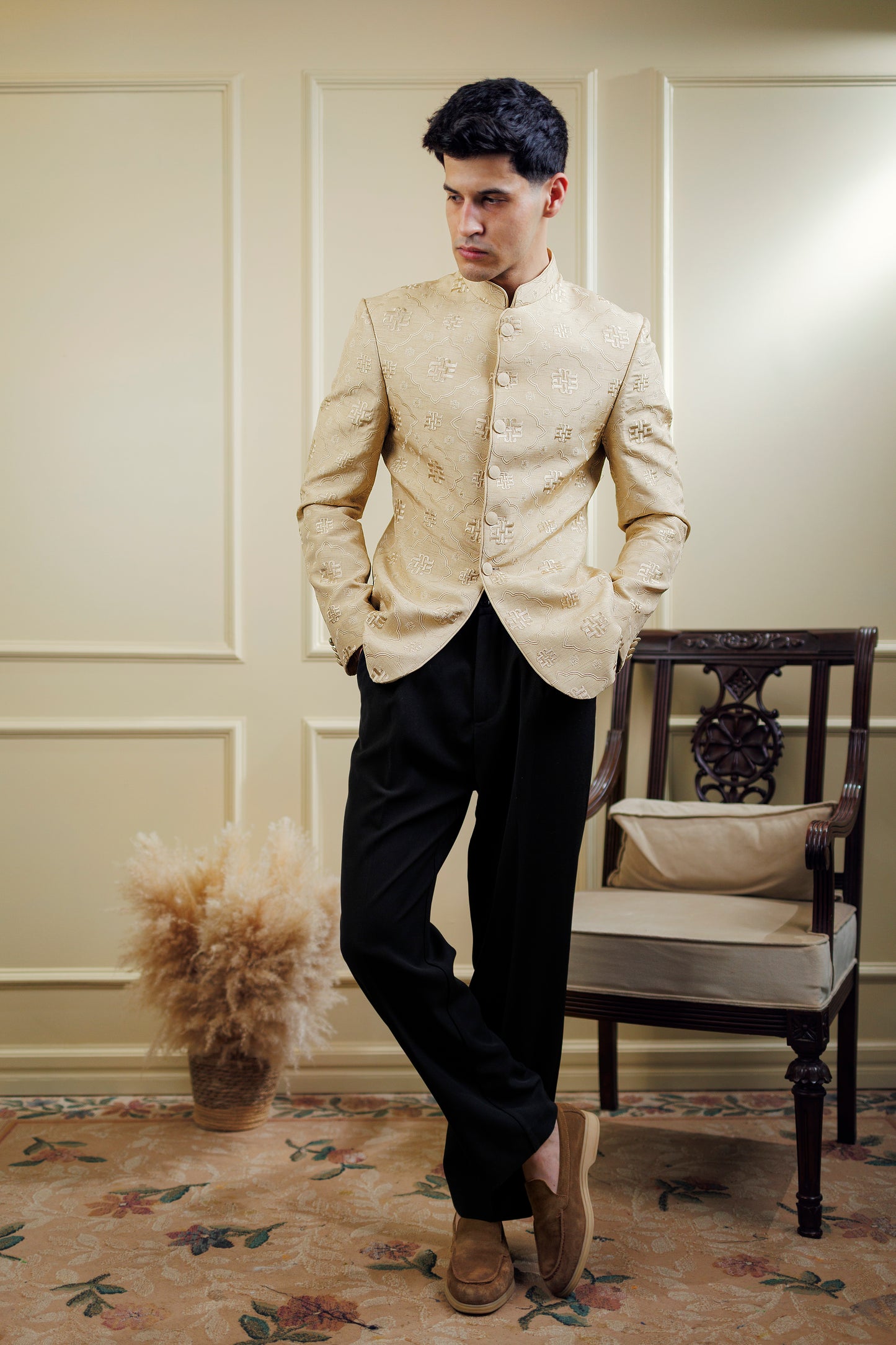 Beige Stone with Baggy Pants