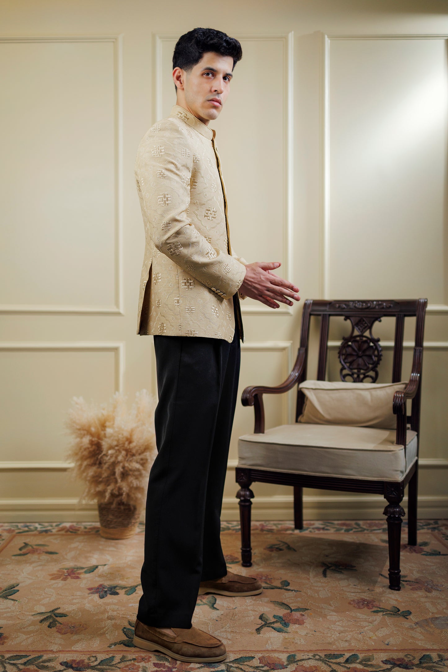 Beige Stone with Baggy Pants