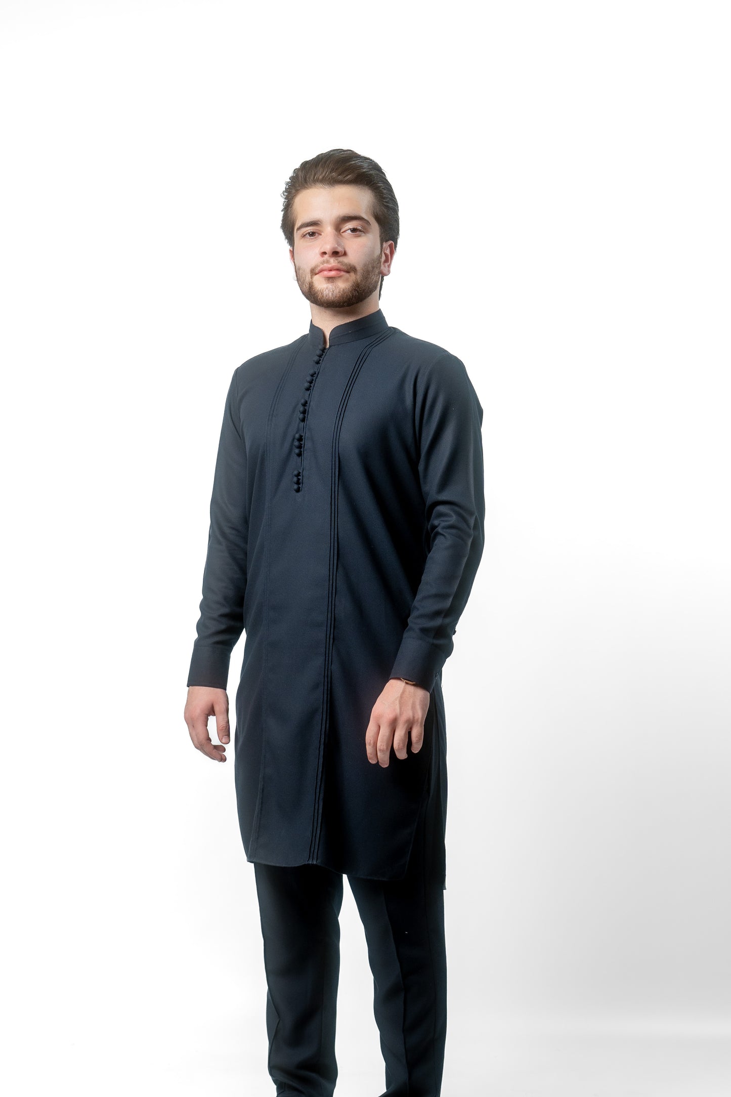 Kurta Trouser Set Navy Blue - Mustang