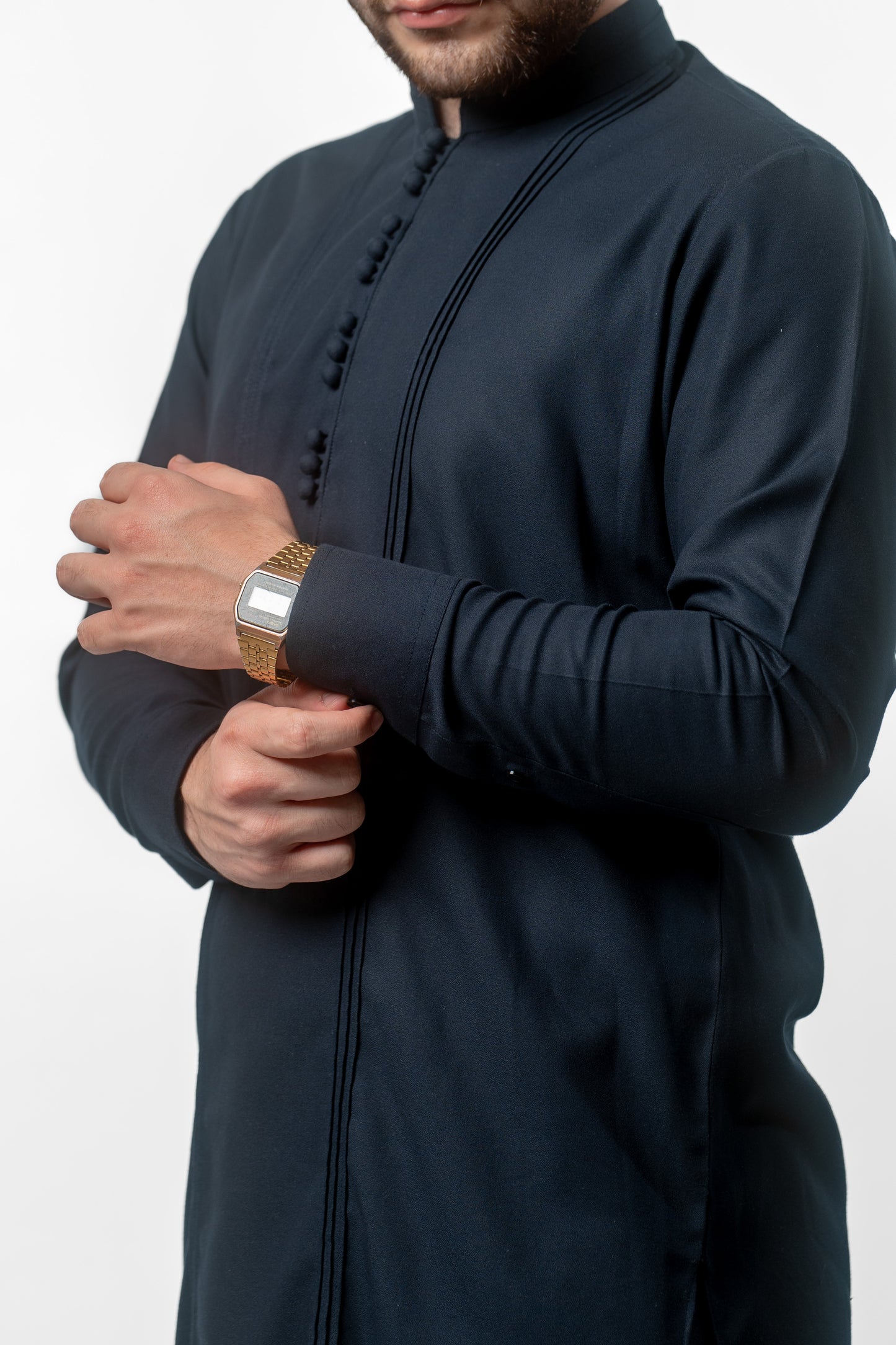 Kurta Trouser Set Navy Blue - Mustang