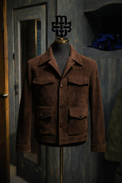 Choco Taco - Chocolate Brown Suede Jacket