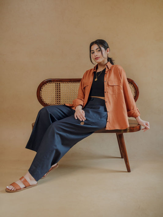 Rust with Dark Navy