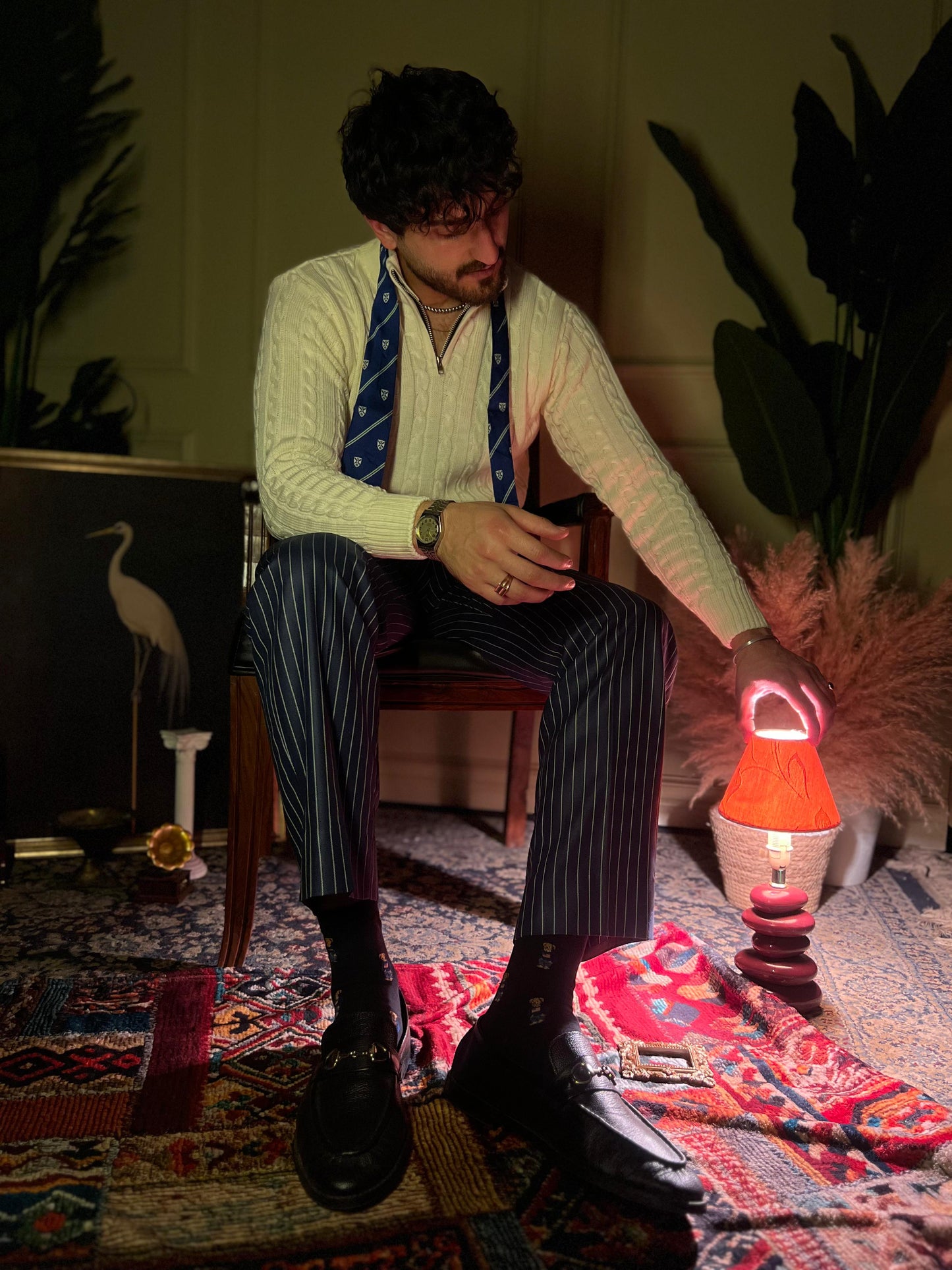 Blue Pinstripes Pant