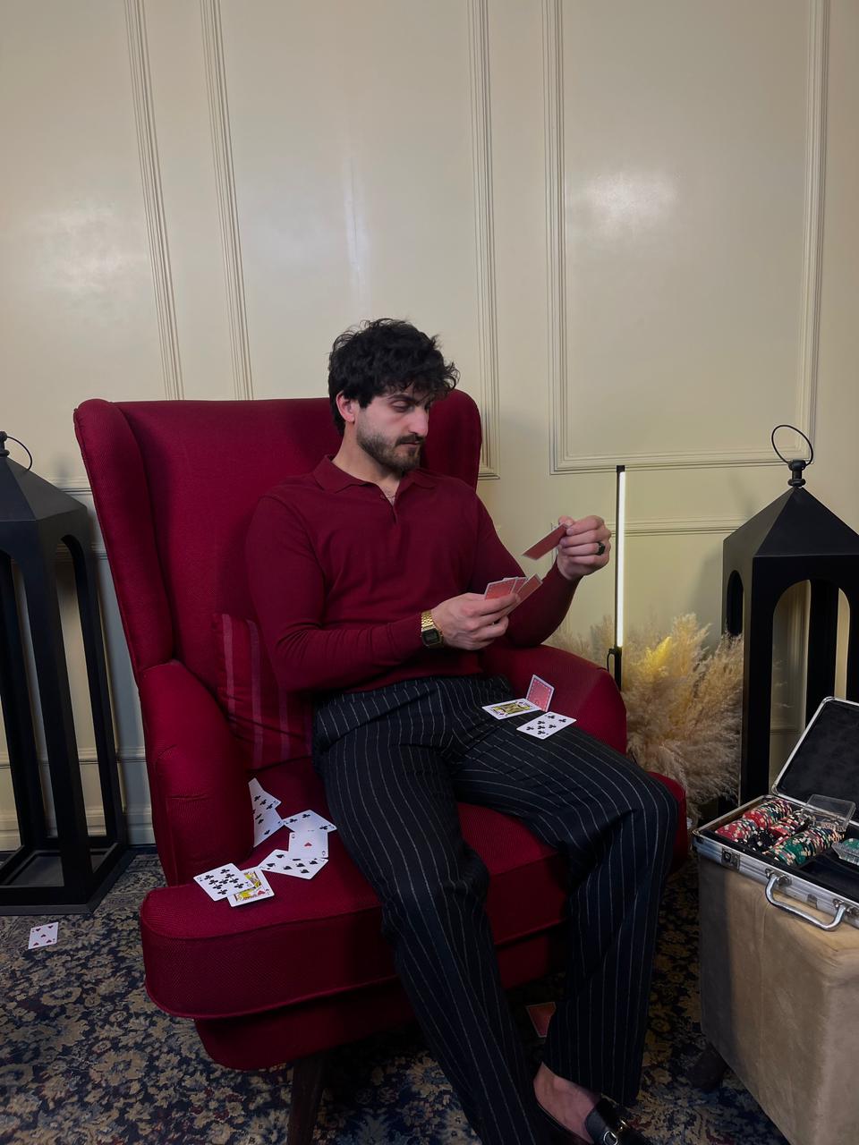 Black Pinstripes Pant