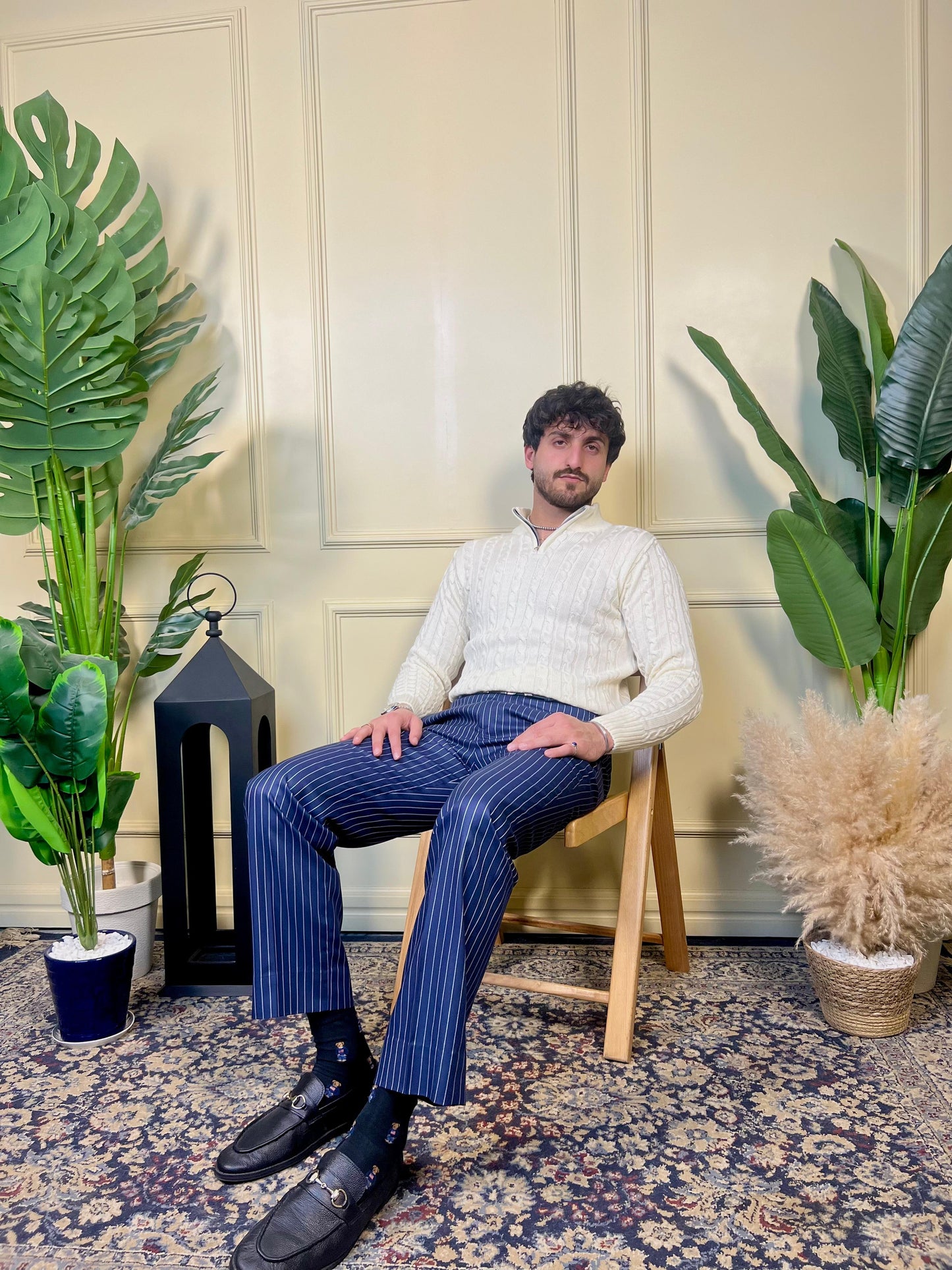 Blue Pinstripes Pant