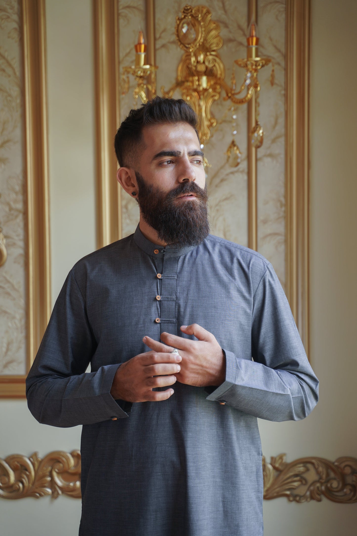 Moonstone kurta-trouser set
